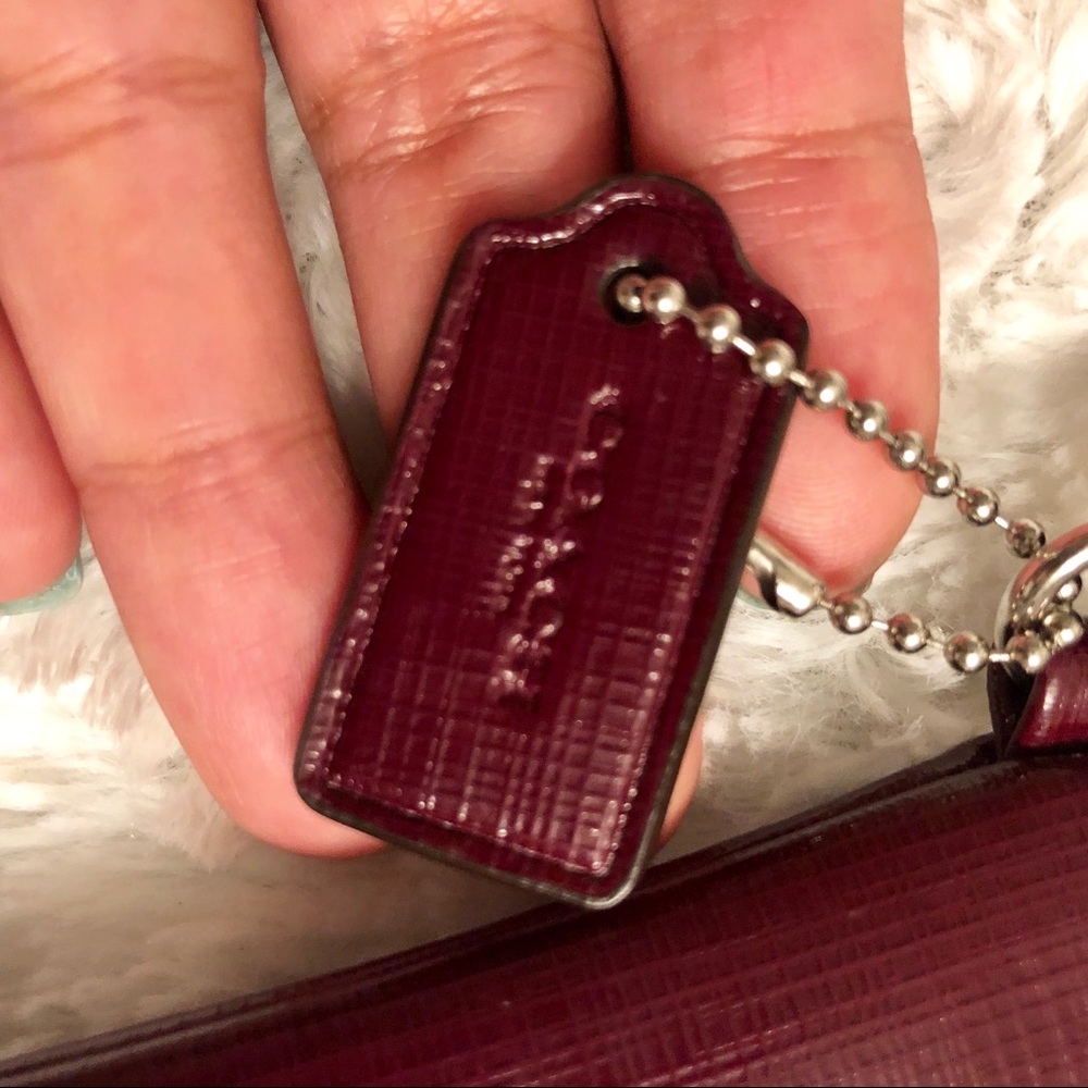 Coach Darcy Bow Small Coin Wristlet Sherry - Picture 6 of 6